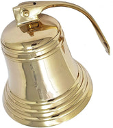 11" Solid Brass Ship Bell - Features Sturdy Bracket Door Bell - Wall Mountable Jumbo Bell for Home - Coastal Beach Home Decorations - Perfect...